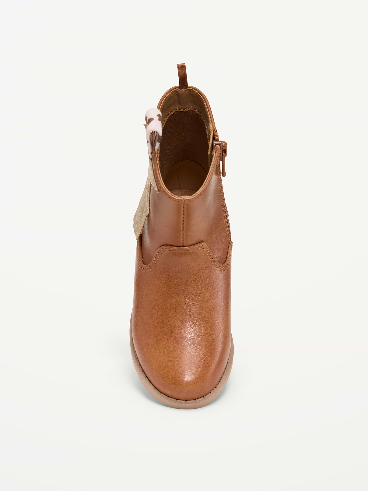 Image number 2 showing, Faux-Leather Side-Zip Western Boots for Toddler Girls