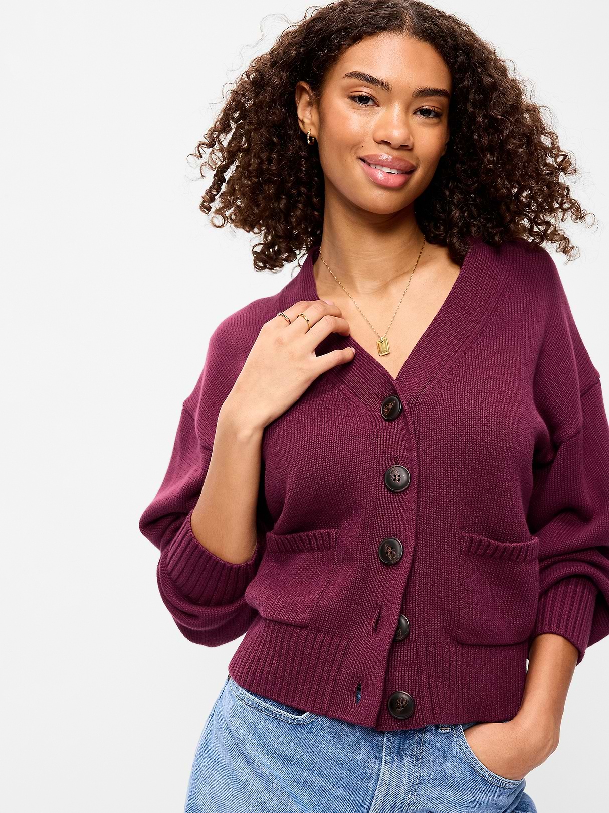 Seaside Cotton V-Neck Cardigan Sweater | Old Navy