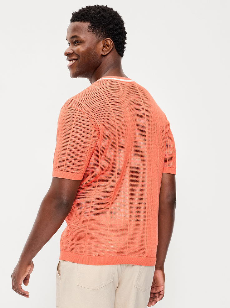 Image number 2 showing, Relaxed Mesh-Knit T-Shirt