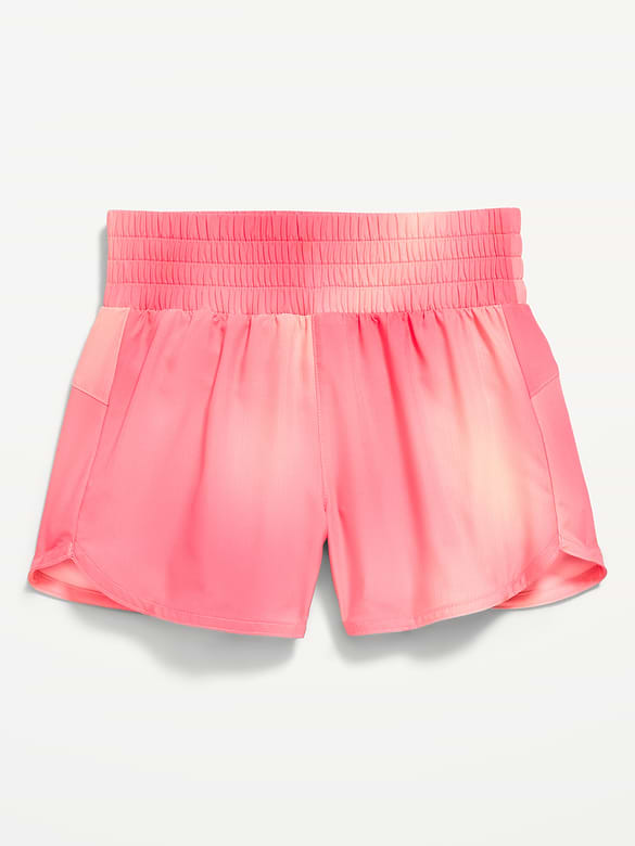 High-Waisted Dolphin-Hem Run Shorts for Girls