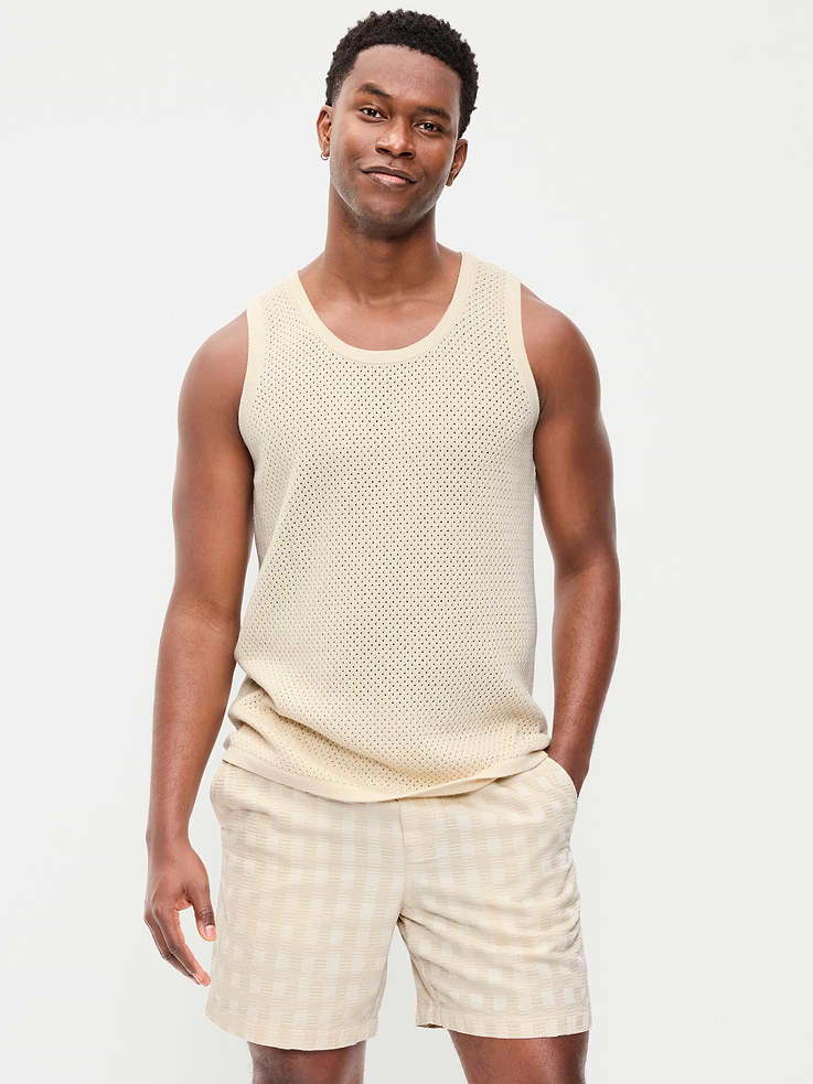L'image numéro 1 présente Camisole décontractée en tricot