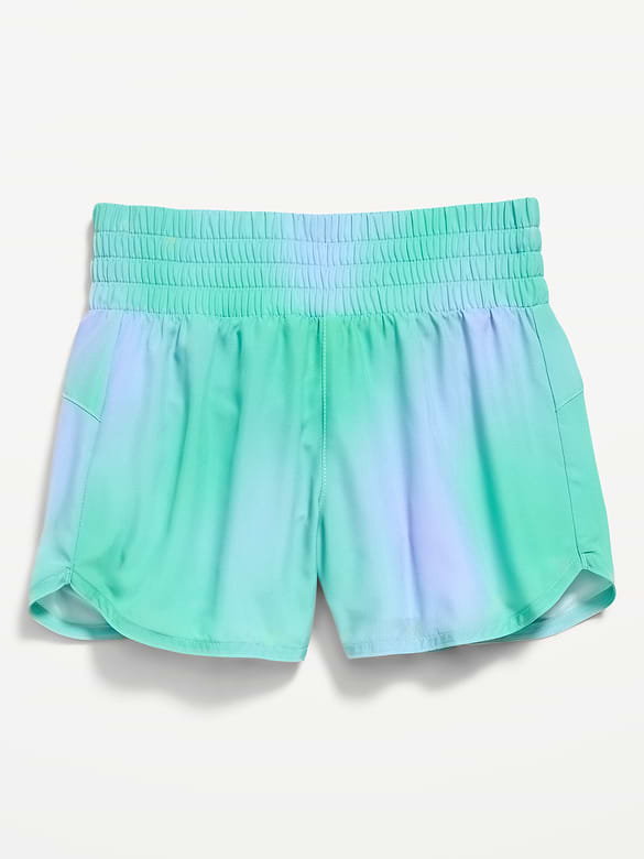 High-Waisted Dolphin-Hem Run Shorts for Girls