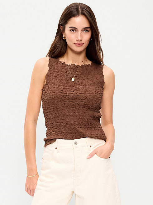 Sleeveless Sleeveless Smocked Tank Top on clearance at Old Navy — 25% off