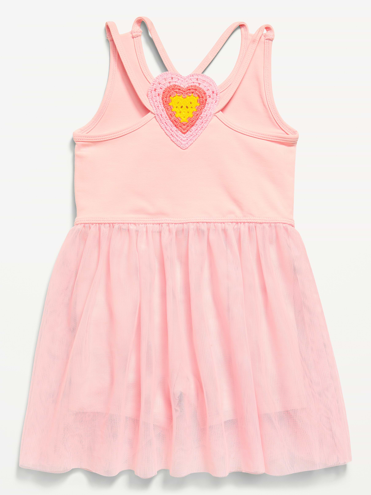 Image number 3 showing, Sleeveless Heart-Back Tutu Dress for Toddler Girls