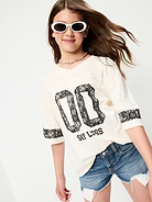 Image number 3 showing, Low-Rise Frayed-Hem Jean Shorts for Girls