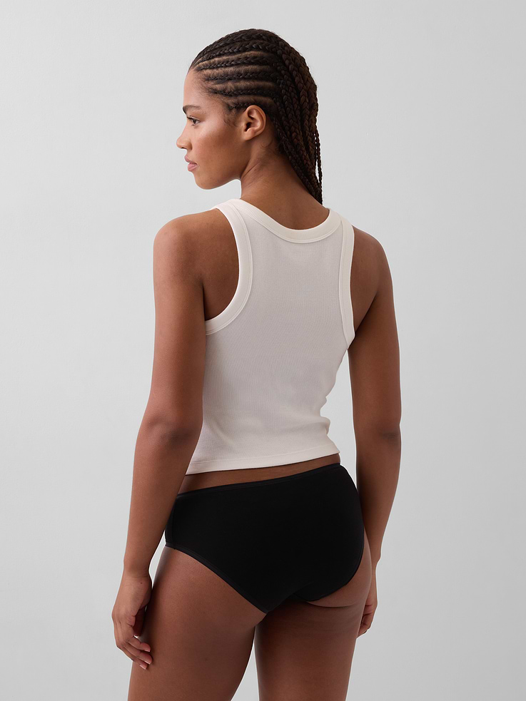 Image number 3 showing, Organic Stretch Cotton Hipster (3-Pack)