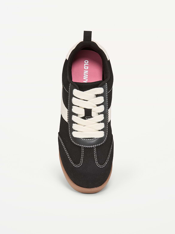 Canvas Lace-Up Sneakers for Girls