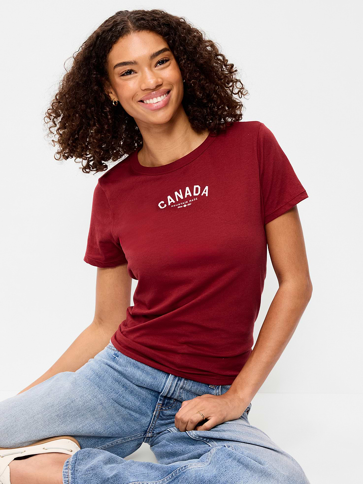 Image 3 of 9, Crew-Neck Graphic T-Shirt
