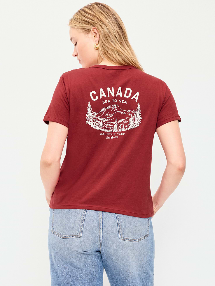 Image 7 of 9, Crew-Neck Graphic T-Shirt