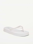 Image number 1 showing, Platform Flip-Flop Sandals for Girls (Partially Plant-Based)