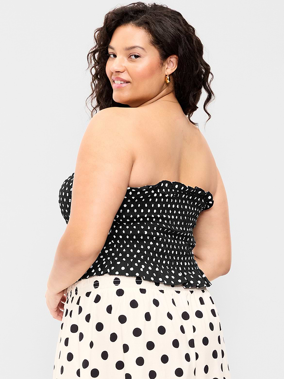 Bustier à corsage smocké