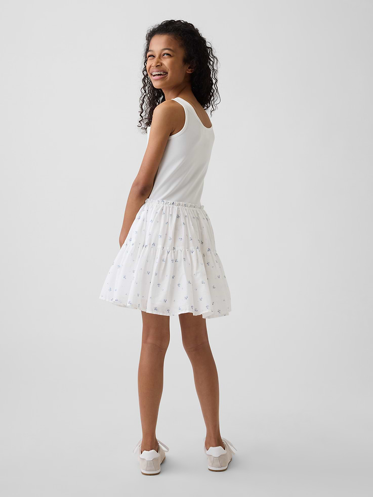 Image number 3 showing, Kids Mixed Media Tiered Tank Dress
