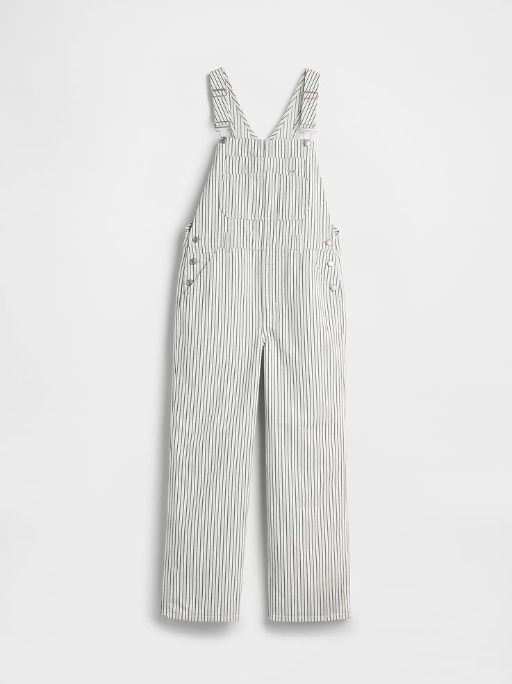 Image number 5 showing, Relaxed Denim Stripe Overalls