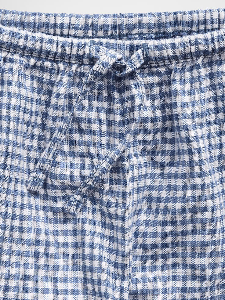 Image number 5 showing, Kids Linen-Cotton Gingham Easy Shorts