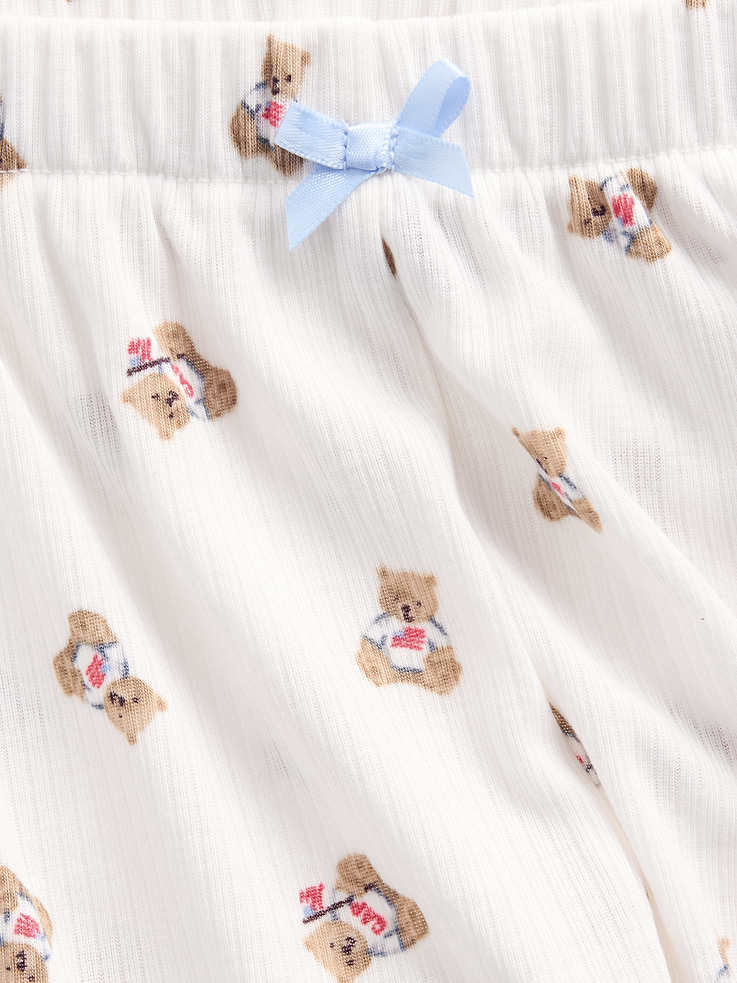 Image number 4 showing, Kids Recycled Rib PJ Shorts