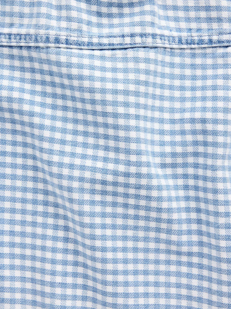 Image number 5 showing, Kids Gingham Denim Shell Tank Top