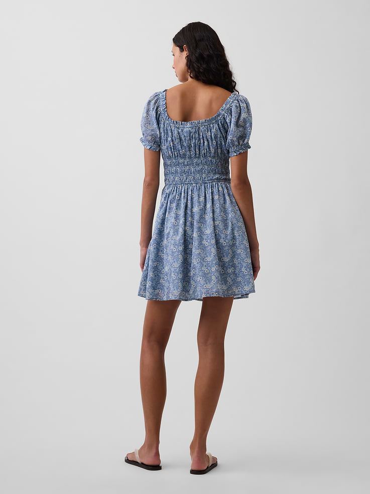 Image number 2 showing, Smocked-Waist Mini Dress