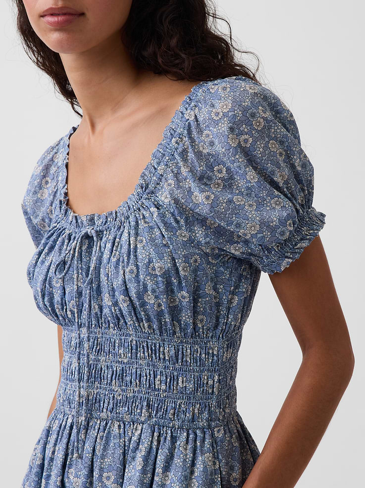 Image number 4 showing, Smocked-Waist Mini Dress