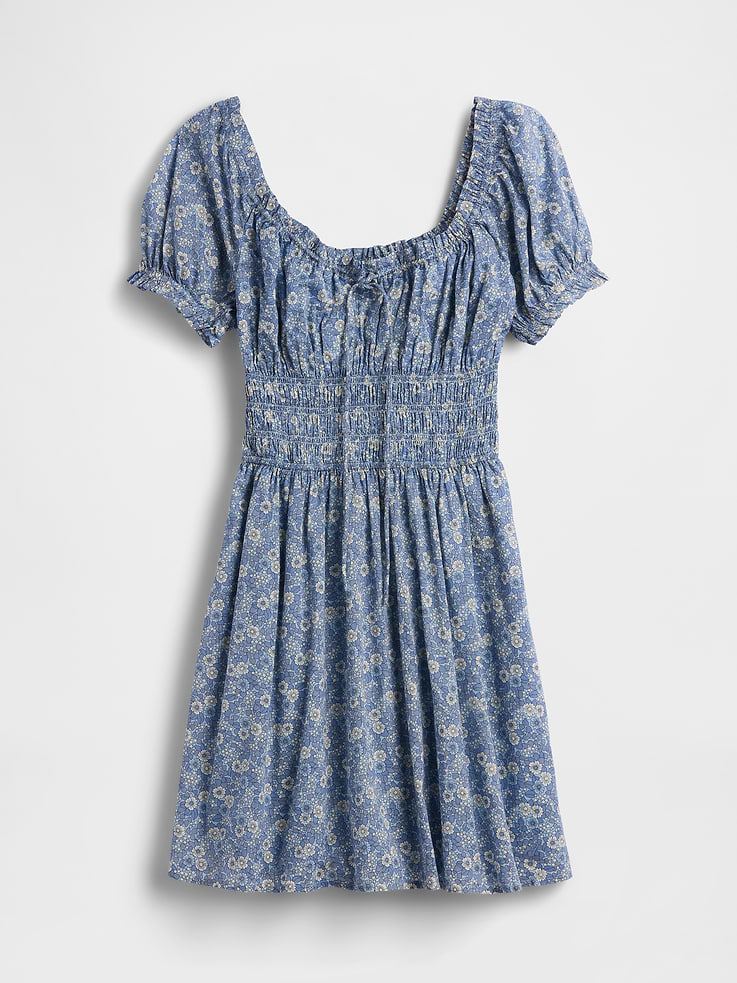 Image number 5 showing, Smocked-Waist Mini Dress