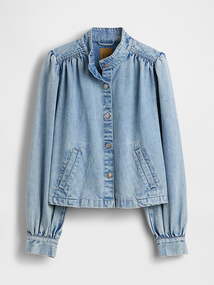 Image number 6 showing, Denim Crop Swing Jacket
