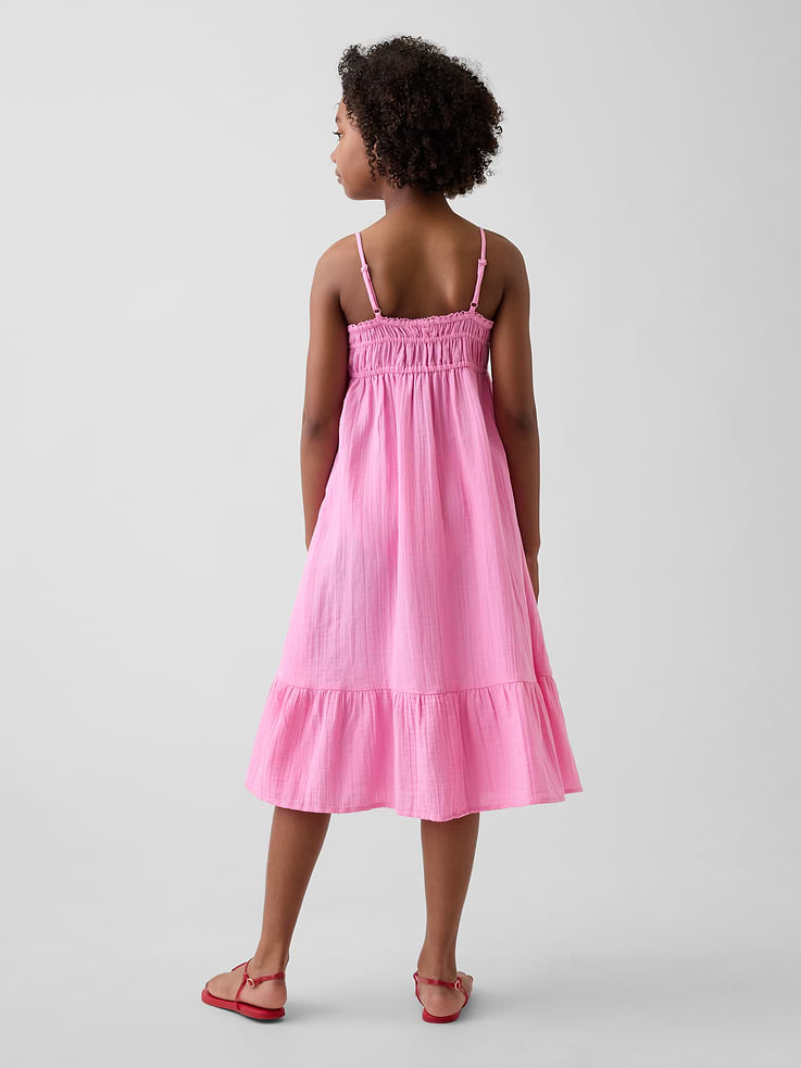 Image number 3 showing, Kids Cotton Gauze Midi Dress