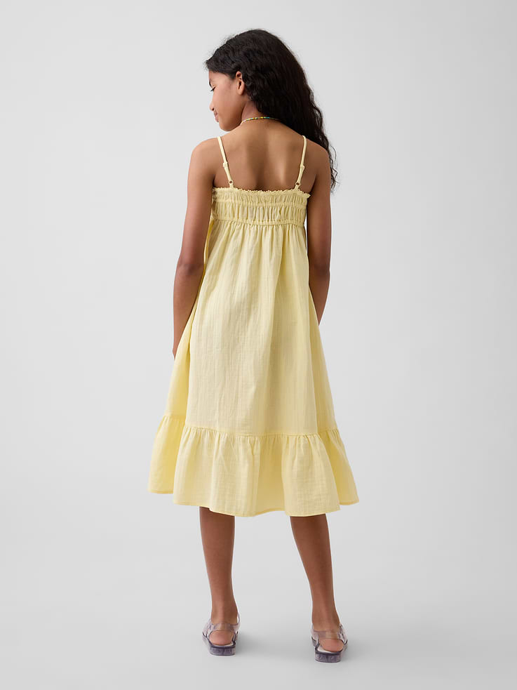 Image number 3 showing, Kids Cotton Gauze Midi Dress