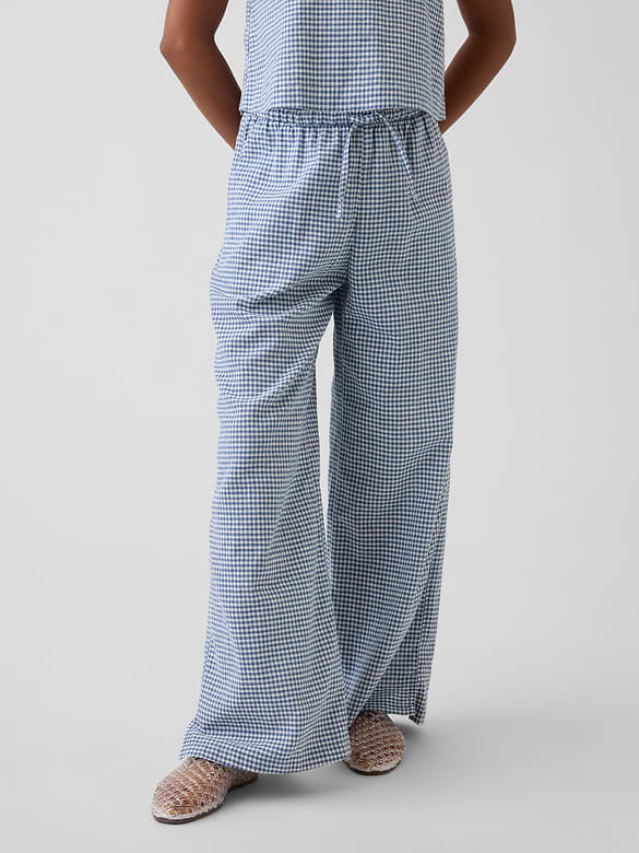 Kids Linen-Cotton Easy Wide-Leg Pants