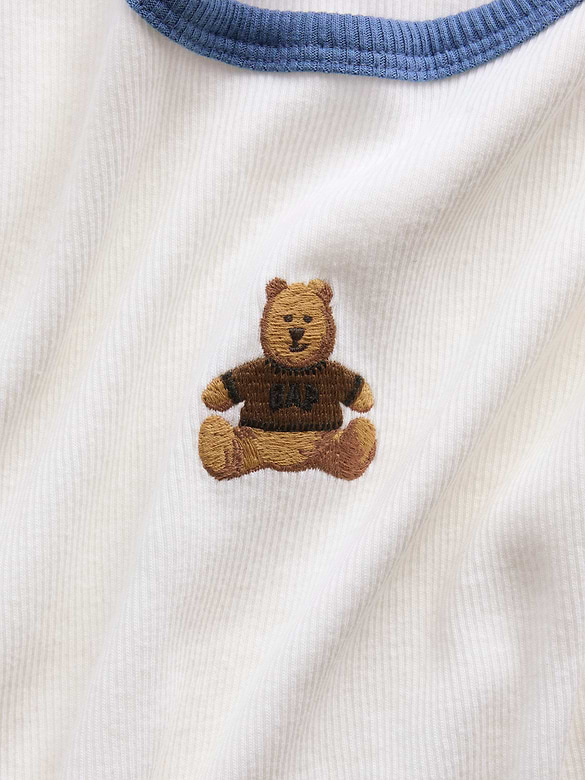 Kids Embroidered Rib T-Shirt