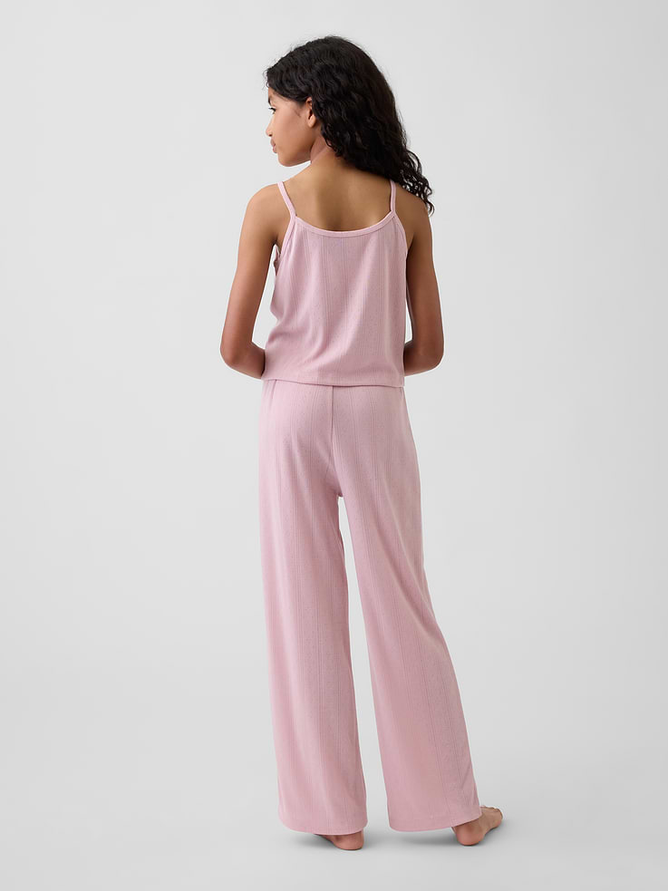 Image number 3 showing, Kids Recycled Pointelle Tank PJ Set