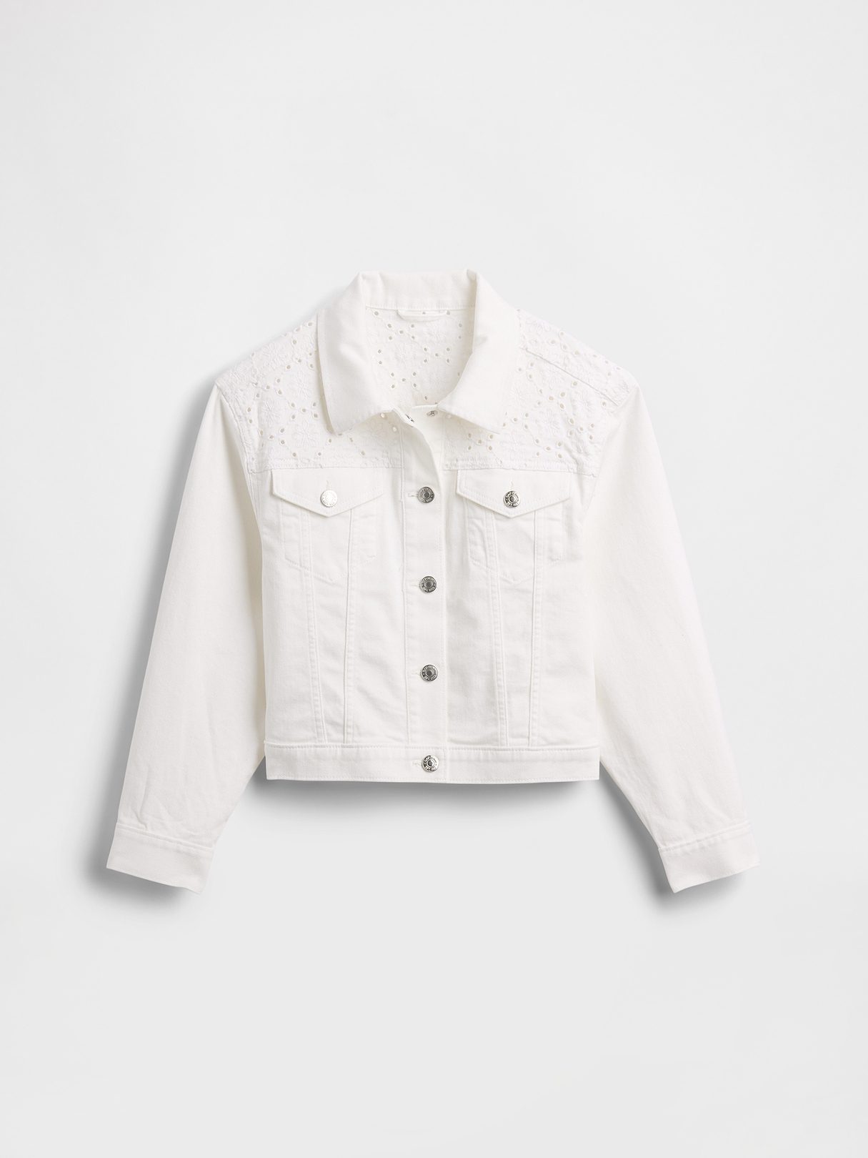 Kids Eyelet Denim Jacket | Gap