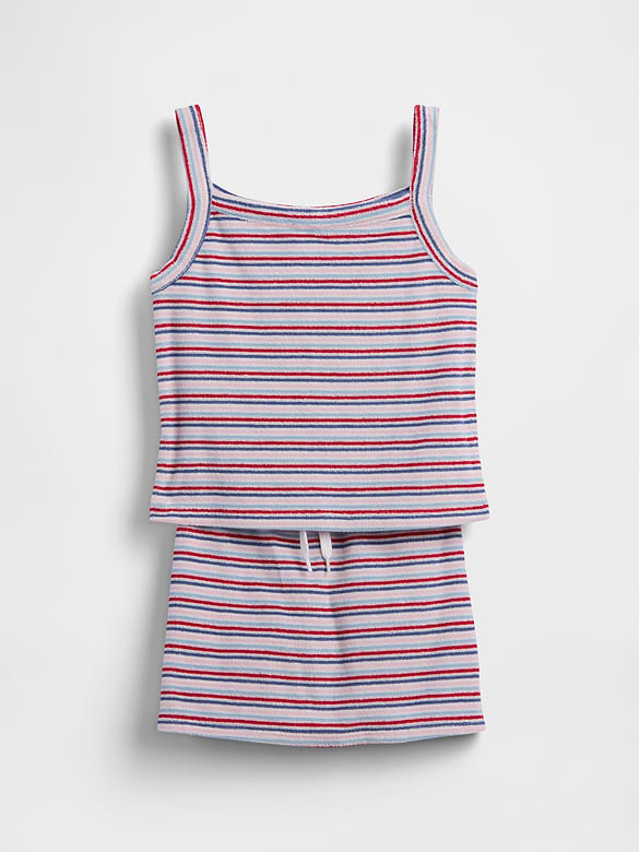 Kids Towel Terry Skort Outfit Set