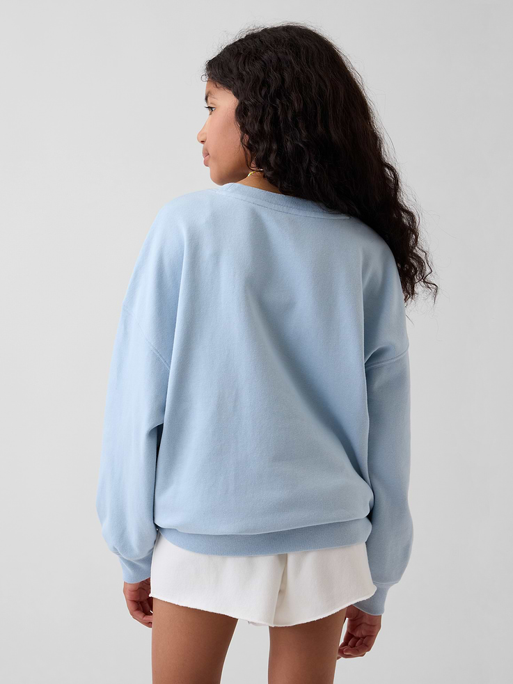 Image number 3 showing, Kids VintageSoft Terry Oversized Graphic Sweatshirt