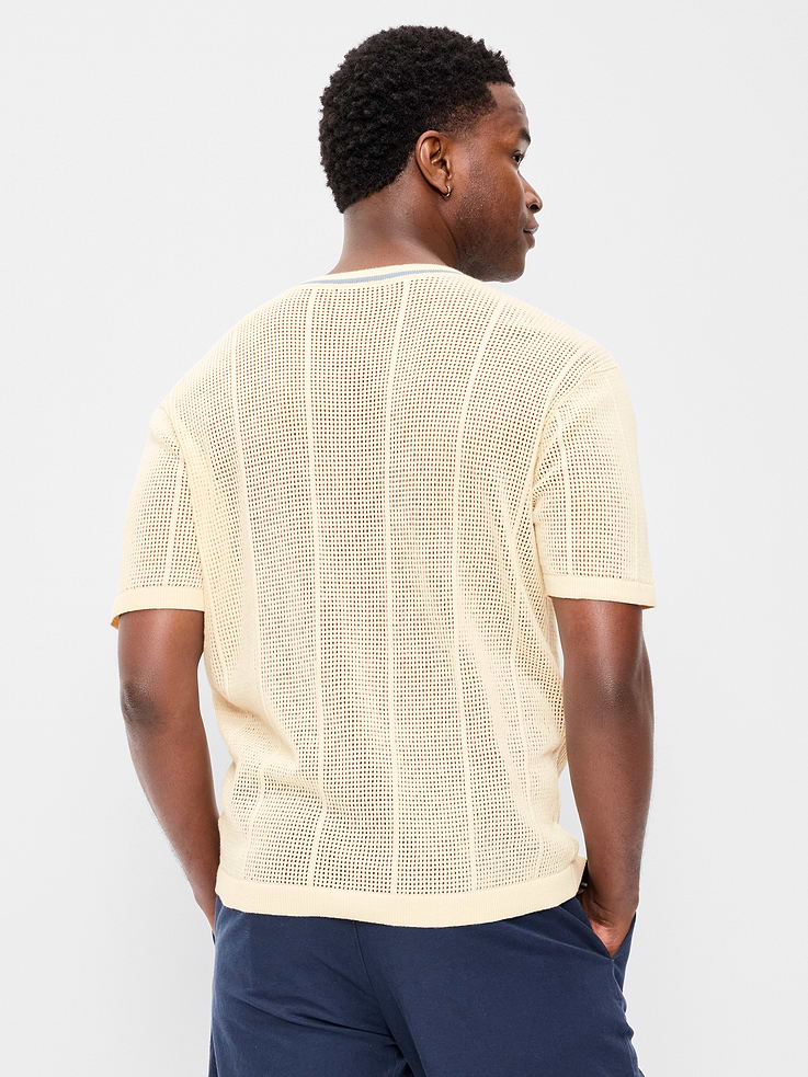 Image number 2 showing, Relaxed Mesh-Knit T-Shirt