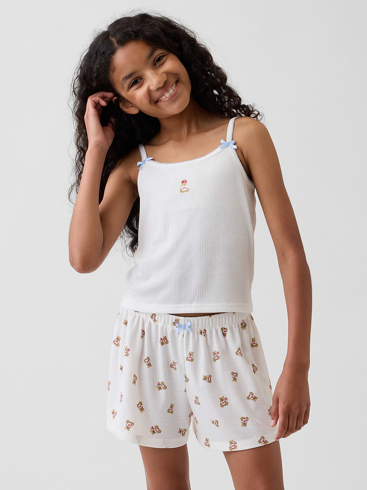 Image number 1 showing, Kids Recycled Rib PJ Tank Top