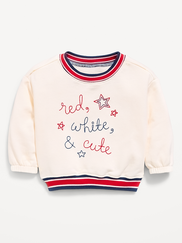 Printed Crew-Neck Sweatshirt for Baby