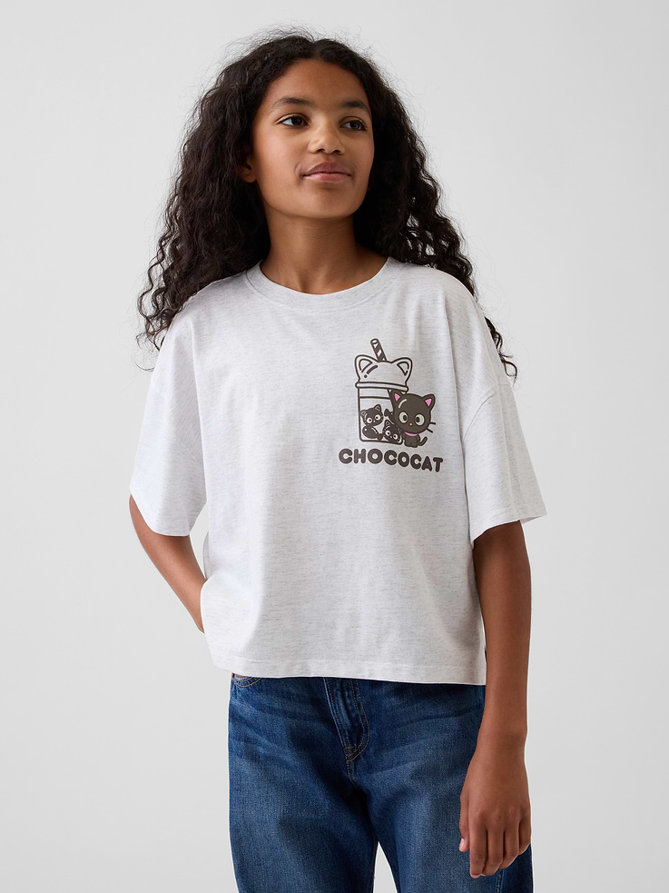 Image number 1 showing, Kids Hello Kitty Oversized Boxy T-Shirt
