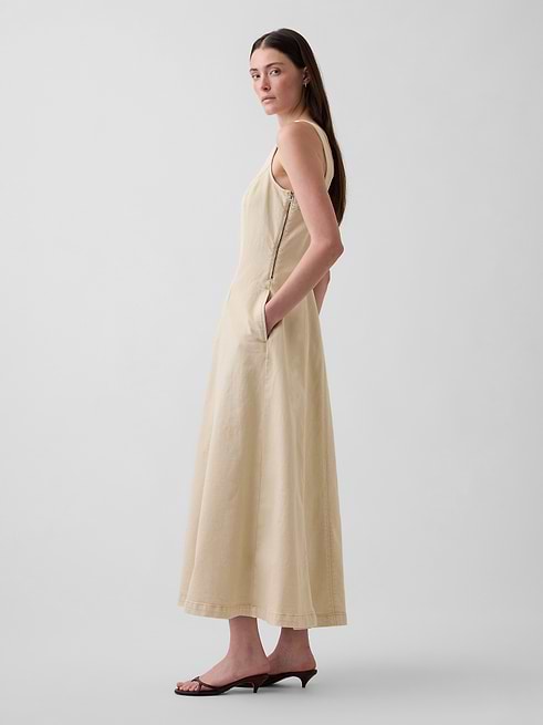 gap ladies dress Women's Scoop Neck Maxi by Beach Pebble Beige Tall Size S Ebay