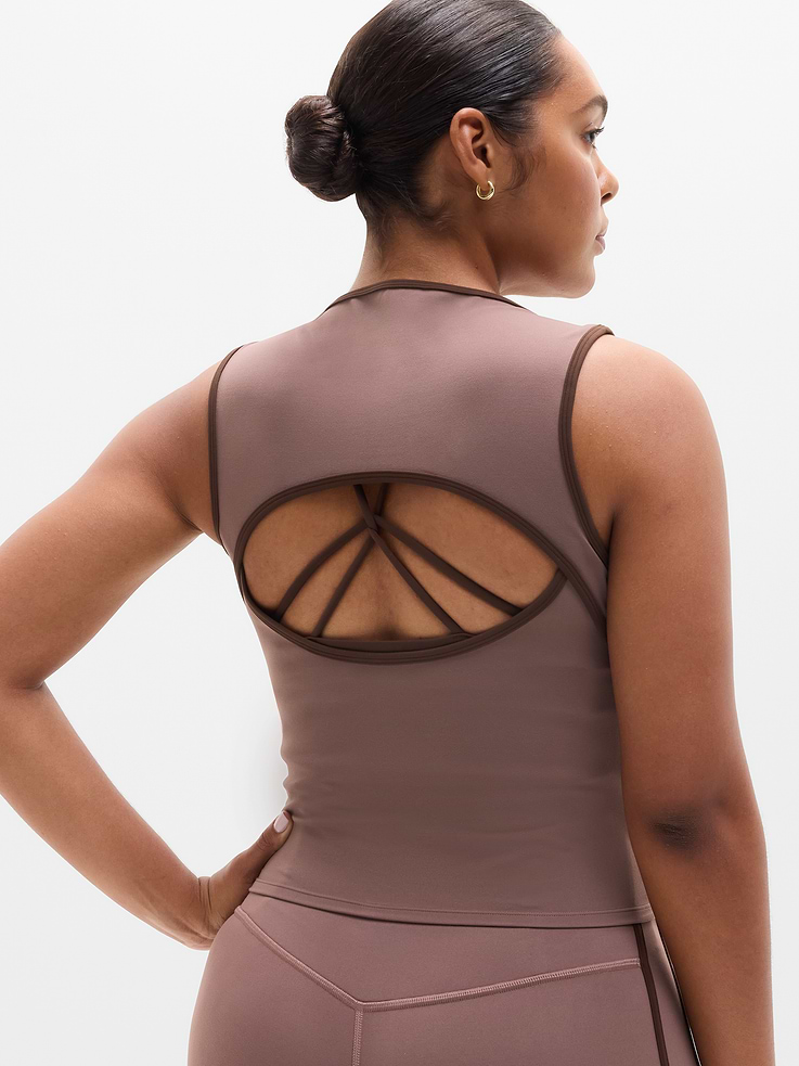 Image 6 of 7, Transcend Open Back Muscle Tank