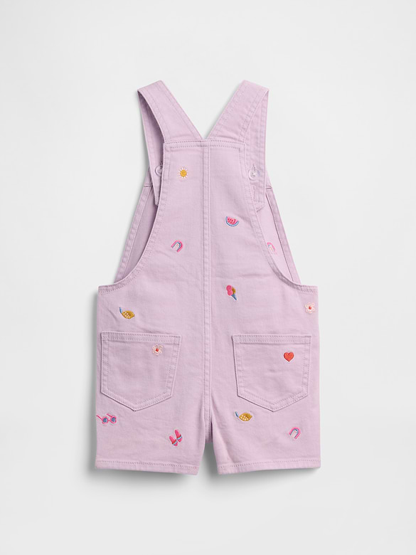 babyGap Embroidered Denim Shortalls
