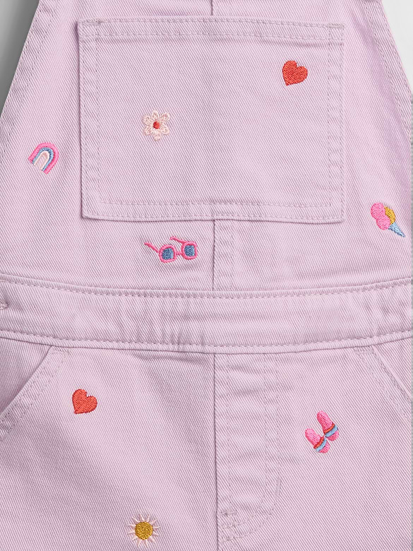 babyGap Embroidered Denim Shortalls