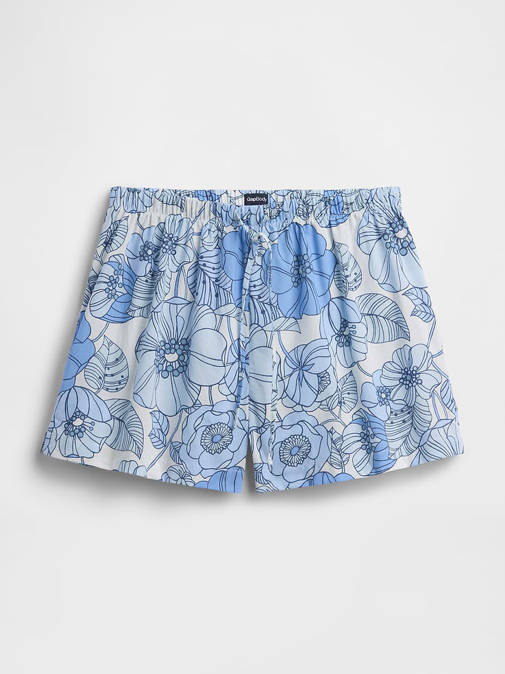 Image number 4 showing, Poplin PJ Shorts