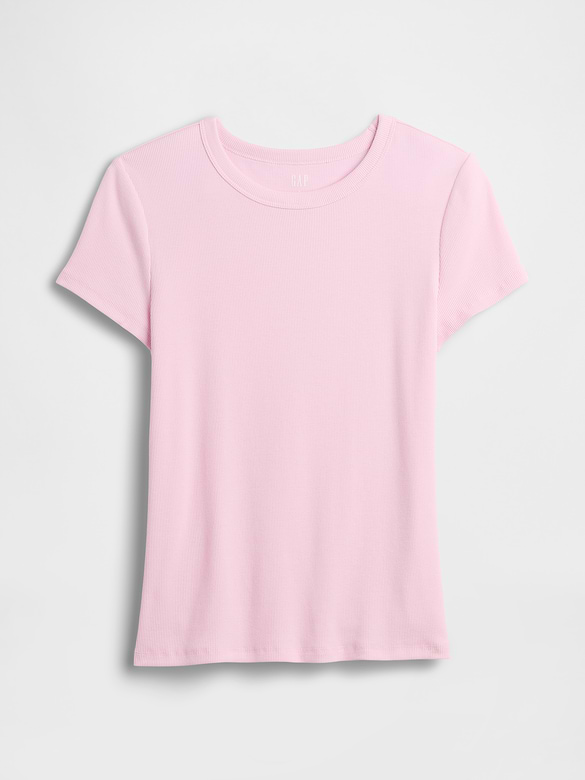 Essential Ribbed Crewneck T-Shirt