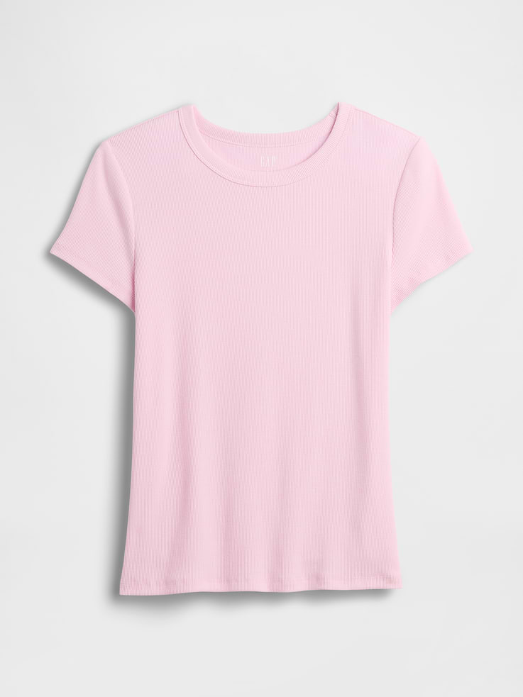 Image number 5 showing, Essential Ribbed Crewneck T-Shirt