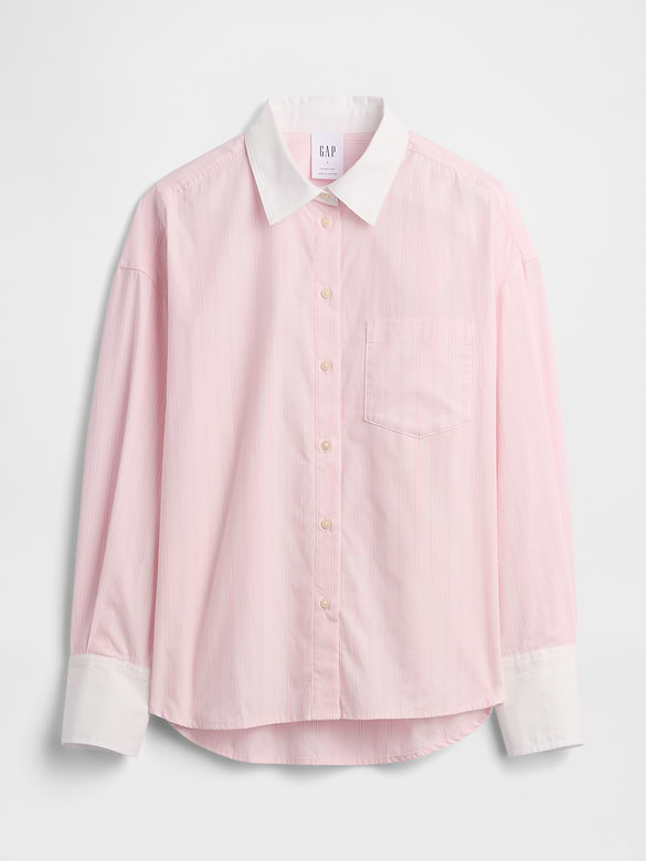 Oversized Shirt in Poplin