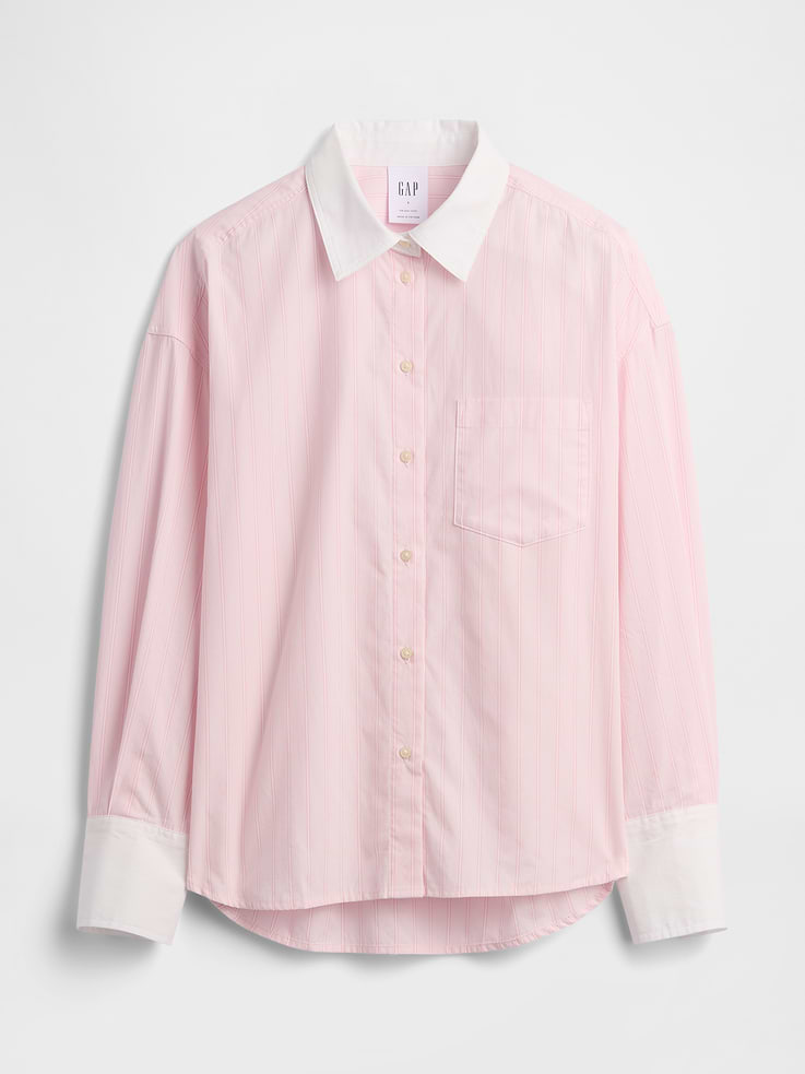 Image number 4 showing, Oversized Shirt in Poplin
