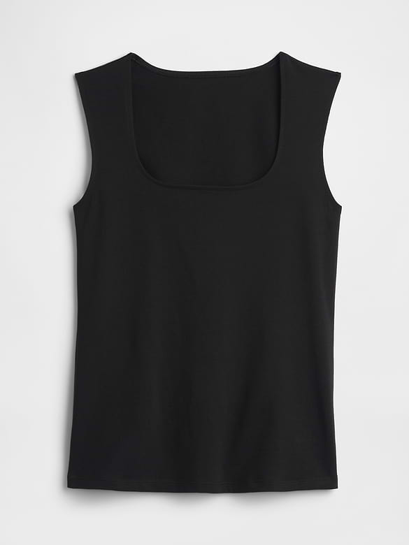Squareneck Shell Tank Top