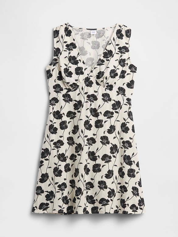 Sleeveless V-Neck Mini Dress