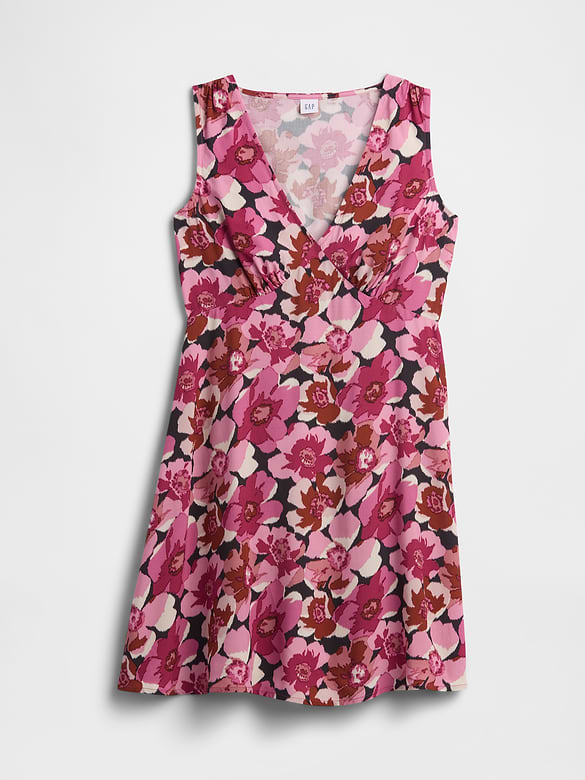 Sleeveless V-Neck Mini Dress