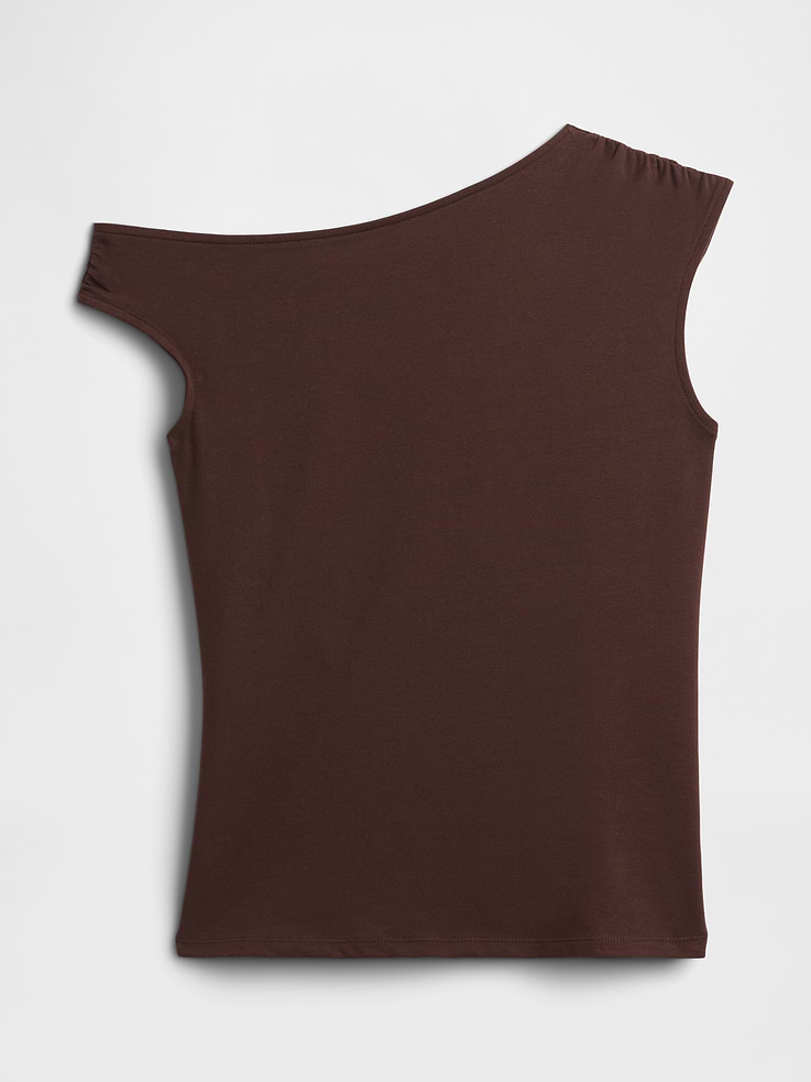 Image number 5 showing, Stretch Jersey Off-Shoulder Top