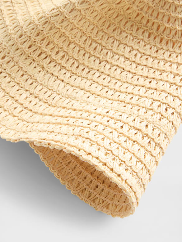 Straw Bucket Hat